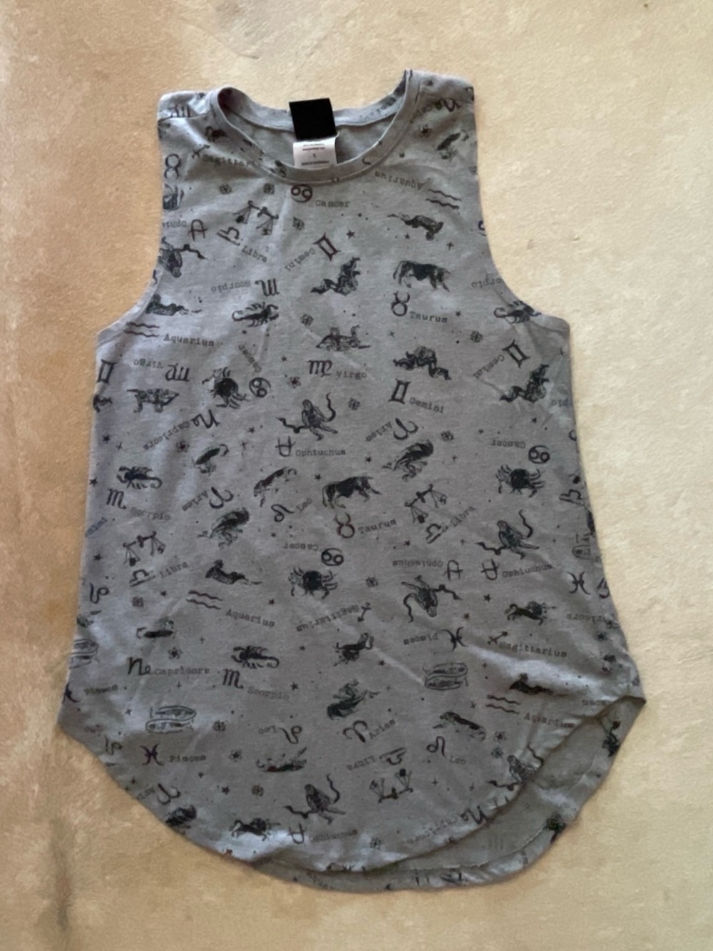 Grey Zodiac Tank Top